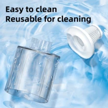 Bezprzewodowy odkurzacz ręczny z funkcją 3 w 1 do czyszczenia wielu powierzchni, mocą 25 W i akumulatorem – przenośna, lekka konstrukcja do domu, samochodu, biura, podłóg drewnianych, odkurzacza samochodowego, nowoczesnego sprzętu AGD, trwała konstrukcja - Czarne - Zobacz 10