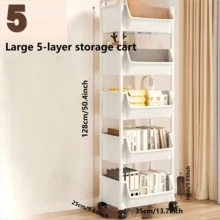 Xe đẩy tiện ích 3/4/ 5 tầng có bánh xe, Tổ chức 5 tầng nhỏ gọn và tiện dụng tiết kiệm không gian, Giá lưu trữ có thể tháo rời kết hợp, Xe đẩy lưu trữ bằng nhựa có bánh xe, Sử dụng đa chức năng trong nhà bếp và văn phòng, Chân đế sàn có bánh xe, Nhà bếp dễ di chuyển, Tổ chức nhà để xe hoặc phòng thu, Xe đẩy lưu trữ có bánh xe - Nhiều màu lớn - Xem 13
