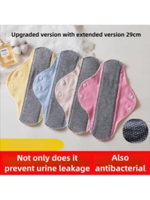 3pcs - Large & Small Reusable Washable Waterproof Pads, Sanitary Napkins, Incontinence Pads, Elderly Underwear Liners - Multicolor - View 3