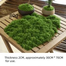 40g/80g/300g Simulated Moss Artificial Lawn, Christmas Simulated Artificial Moss Micro-Landscape Arrangement, Green Plant Artificial Lawn, Garden Pot Plant Decoration (Does Not Include Plants And Soil)