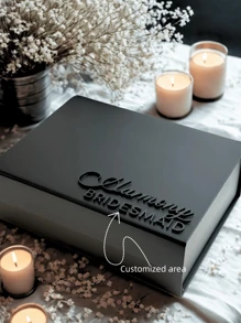 Coffret cadeau de mariage de luxe personnalisable, coffret souvenir personnalisé, cadeaux de réception de mariage, boîte personnalisée, cadeaux de demoiselle d'honneur, cadeaux de mariée, seras-tu ma demoiselle d'honneur ?