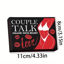 1pc Couple Dating Interactive Mini Game, Deep Love Dialogue, Establishing Intimate Connection, Couple Love Exchange Coupon