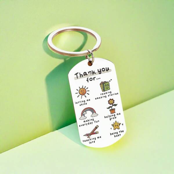 1 szt. Uroczy brelok z podziękowaniami dla nauczyciela, prezent na Boże Narodzenie, Święto Dziękczynienia, prezent na ukończenie szkoły dla nauczycieli, zawieszka do torby, akcesoria samochodowe, szkoła, gotycki Y2k