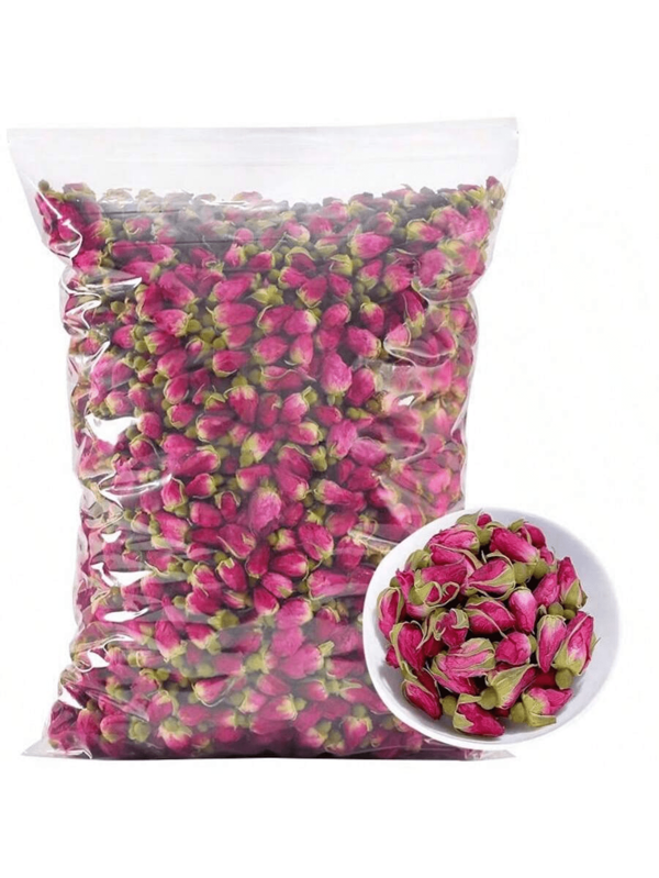 1pc 35g/60g/120g Dried Red Rose Buds/Dried Orange/Dried Red Orange/Freeze-Dried Lemon Natural Preserved Flowers - Suitable For Candle Making, Soap Making, Handcraft, Home Decor, DIY Crafts