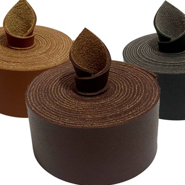 1 Roll 1.5 Inch X 98 Inch Flat Faux Leather Strips, Single-Sided Faux Leather Strips For Handbag Straps, Watch Bands, Collars, Necklaces, Bracelets, Belts, Backpack Straps, Hat Decoration Bands, Clothing Decoration, Keychains, DIY Craft Projects