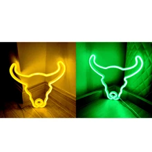 1 pièce Enseigne au néon tête de vache rose 11x10x0,7 po environ 28x25,5x1,8 cm Lumière décorative à LED, alimentée par batterie ou USB (flamme, nuage, éclair, pont arc-en-ciel) Lumière néon pour bureau ou décoration murale, toile de fond pour diffusion en direct d'influenceur, convient pour la chambre, la maison, les fêtes, les anniversaires, les demandes en mariage, la Saint-Valentin, la Fête des mères, la décoration de Noël