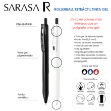Zebra Bolígrafo Sarasa R Tinta Gel 0.5 mm Blíster 3 Piezas - Básicos - Ver 2