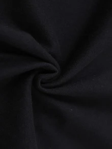 Camiseta gráfica para adultos unisex con pinceladas amarillas y negras - Negro - Ver 4