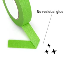 APORNI 绿色油漆遮蔽胶带，用于油漆边缘装饰墙面天花板精加工清洁释放装饰边缘油漆胶带无残留遮蔽胶带