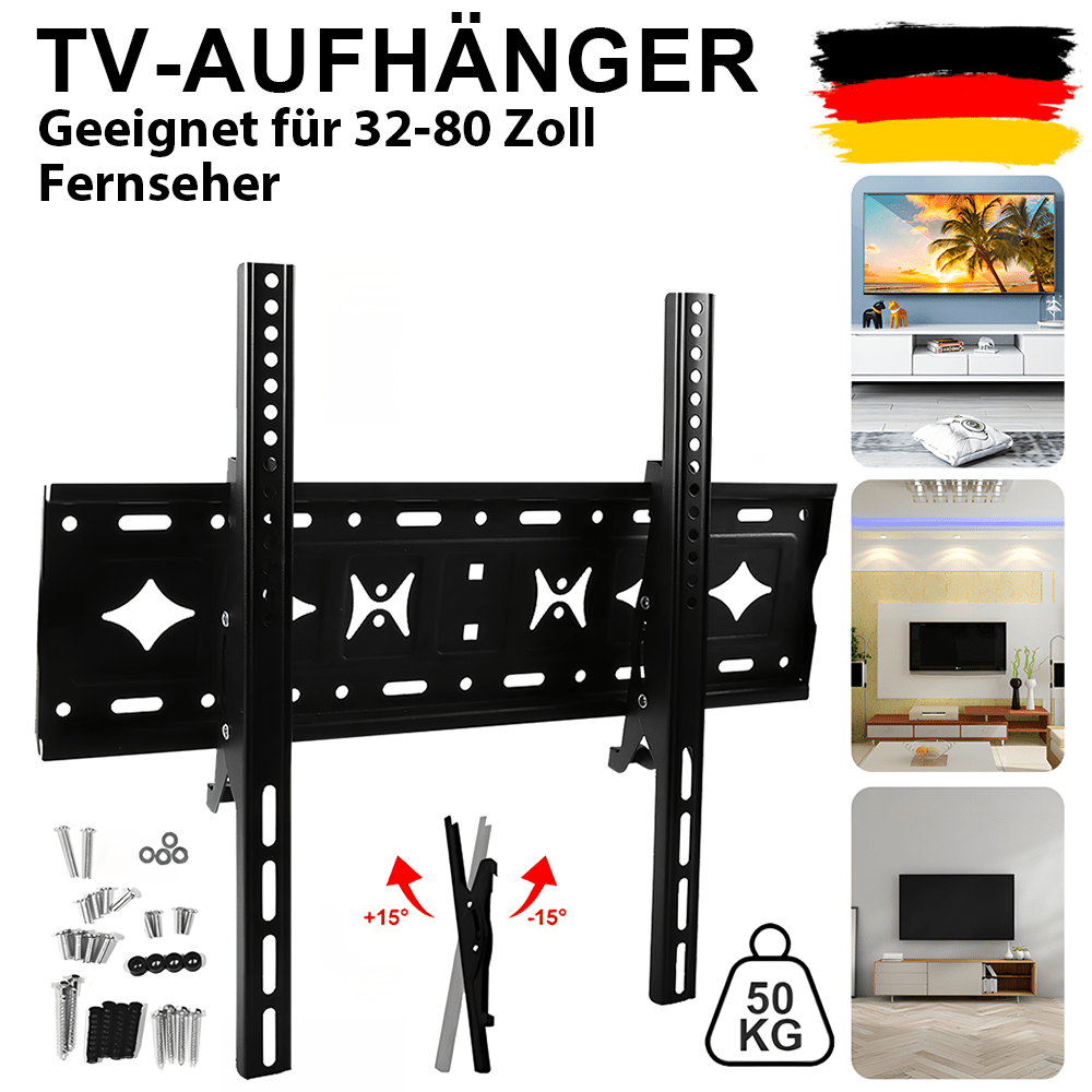 TV Wandhalterung Wandhalter LCD LED PLASMA Fernseher 32-80 Zoll Flach neigbar