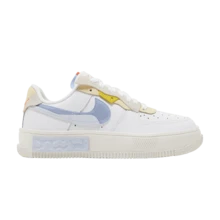 Nike Womens Air Force 1 Fontanka 'Set To Rise' (Women's Sizes) White/Phantom/Lemon Drop/Light Marine DV2175-100 Summer New - White - View 1