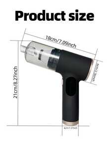 OBOVAY 1 pieza Aspiradora de coche inalámbrica, aspiradora de mano portátil recargable con alta succión, soplador de aire comprimido portátil inalámbrico para coche y hogar