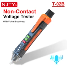 NJTY NJTY Non-Contact Voltage Tester, Electric Pen, 12-1000V AC Voltage Tester Pen, Circuit Break Finder Electrical Tool With Flashlight Buzzer, Live/Neutral Wire Tester, Wire Breakpoint Finder (BATTERY NO INCLUDED))