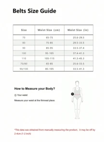 5条装方形扣复古真皮腰带，百搭连衣裙、T恤、休闲裤，时尚优雅女士腰带 - 多色1 - 查看 4