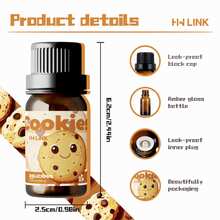 HWLINK 10ml/0.33 Fl Oz Cookie Fragrance Oil, Scented Oil, Premium Cookie Aroma Oil, Suitable For Candle Making, Aromatherapy, Diffuser, Home Care, Humidifier, Gifts, Car Air Freshener - Cookies - View 6