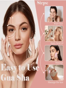 5 Pieces Of Facial And Eye Ice Roller Facial Skin Care Tool 2-In-1 Facial And Eye Ice Roller - Reduces Swelling, 1 Piece Relieves Migraine, Naturally Regulates The Skin, Eliminates Swollen Eye Bags, Reduces Migraine Pain - Reusable Silicone Ice Mold And Pink Jade Roller Scraping Set, Resin Facial Tool Skin, Facial, Eye, Neck Facial Massage Natural Beauty And Skincare Tool - Multicolor - View 4