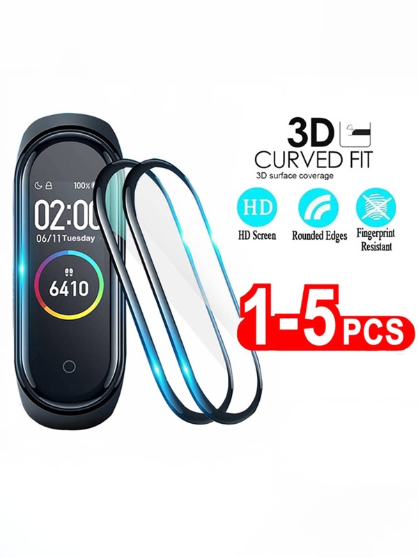 1PC/2PCS/5PCS Hydrating Film Compatible With Xiaomi Mi Band 8 7 6 5 4 3 Screen Protector Miband Smart Watchband Protective Cover Case Strap Bracelet Full Coverage HD Clear Anti-ScratchUltra-Thin
