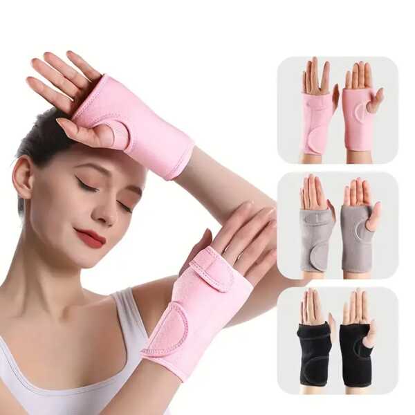 2 piezas de Muñequera ajustable con férula, estabilizador de soporte para la muñeca