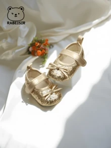 新品婴儿/幼儿闪光运动鞋，韩版风格，休闲时尚。防滑设计，防止鞋子脱落。时尚风格。