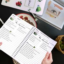 A5 Spiral Bound Recipe Organizer - Cooking Journal With 114 Blank Templates, Meal Planner & Food Diary Sections | For Home Chefs, Food Bloggers, Cooking Lovers | Great Gift Ideaschool Supplies,Back To School