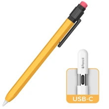 1pc Compatible With Apple Pencil Pro Case And Apple Pencil 2nd Generation Sleeve Silicone Cover Perfect Grip Skin, Classic Design With Sturdy Clip Compatible With Apple Pencil 1st Generation