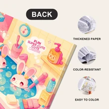 25 Pages Premium Thick Cartoon Coloring Book With Rich Illustrations, Art Sketchbook With Single-Sided Illustrations, Suitable For Adults And Teenagers, Suitable For Relaxation And Creativity, Ideal Gift For Easter, Mother's Day, Halloween, Thanksgiving, Christmas And Other Holiday Parties,Back To School,School Supplies