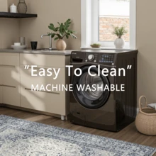 Gdieo Area Rugs For Living Room, Machine Washable Vintage Floral Carpet, Non-Slip Low Pile Throw Rugs With Rubber Backing Washable Carpet For Bedroom Room, Navy Blue And White Rug For Home Decor. - Blue - View 11