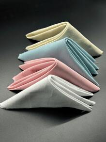 [4 waschbare Farben] Premium Leinengewebe, 50 cm x 50 cm - geeignet für Kreuzstich, Stickerei, DIY Basteleien, Puppenkleidung, Sofakissen und Dekorationen für Feiertage | nur Handwäsche, Mehrfarbig