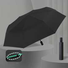 Unisex Automatic Umbrella With 16 Reinforced Ribs, Foldable, Portable, Durable Anti-UV Sunscreen Umbrella For Sunny & Rainy Day