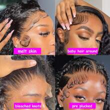 200% 4x4 Jerry Curly Lace Front Wigs Human Hair 200% Density Deep Wave Frontal Wigs Blended Human Hair Transparent Lace Curly Wigs For Women Pre Plucked With Baby Hair Curly Lace Front Wig Human Hair Natural Black Color