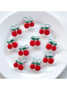 10 Stück Neue Bonbon-Farbe Mini Clips, Cartoon Kinder süße kleine Haarspangen, Princess Pony Haarklammern, Kirsche Mode Haraccessoires, Elegante Haarklammern