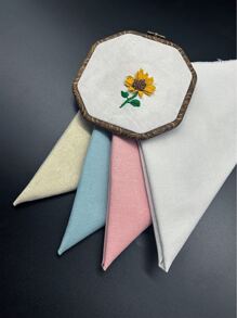 [4 waschbare Farben] Premium Leinengewebe, 50 cm x 50 cm - geeignet für Kreuzstich, Stickerei, DIY Basteleien, Puppenkleidung, Sofakissen und Dekorationen für Feiertage | nur Handwäsche, Mehrfarbig