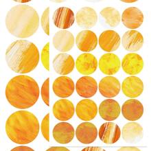 8pcs Monet Garden Round Dot Stickers For Notebook, Ledger, Skateboard, Water Cup, Photo Frame, Photo Album, Decoration, Great Gift For Halloween, Christmas School Supplies, Back To School