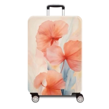 1pc Small Clear Atmosphere Series Printed Pattern, Thickened Suitcase Protective Cover, Thickened Suitcase Accessories, Suitable For Business, Business Trip, Vacation, Travel, Luggage Check-In, Back To School, Add Color To Your Suitcase. Suitable For 20-28 Inch Suitcases. Travel Essentials Travel Accessories Vacation Summer Holiday Bag For School School Accessories School Stuff - Multicolor - View 15