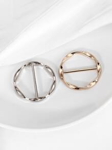 1 szt. Pasek Street Women Twist z okrągłą klamrą i modnym wzorem