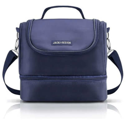 Bolsa Térmica com 2 Compartimentos Masculina Marmita com Alça e Ziper