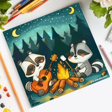 25 Pages Premium Thick Cartoon Coloring Book With Rich Illustrations, Art Sketchbook With Single-Sided Illustrations, Suitable For Adults And Teenagers, Suitable For Relaxation And Creativity, Ideal Gift For Easter, Mother's Day, Halloween, Thanksgiving, Christmas And Other Holiday Parties,Back To School,School Supplies