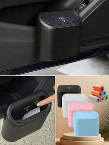 1 Stück Auto Müllbeutel Organizer, Mini auslaufsicher mit Deckel zum Drücken Ein/Aus Müllbeutel mit Klapptop, Auto Mülleimer, Auto Aufbewahrungsbox, Mini Auto Mülleimer, Auto Aufbewahrungsbox, multifunktionaler Mülleimer, essenzielles Auto Zubehör für Auto Büro Küche Schlafzimmer Geschenk für Damen Aufbewahrungs-Organizer Reisenotwendigkeiten Rückkehr zur Schule Dorm Aufbewahrung