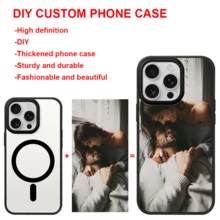 Personalized Customized Photo Phone Case, Suitable For IPhone 16E/15PROMAX/14PLUS/13MIN/12PRO/46 Pro Max/XR/XS Max/X/XS Hard Acrylic Phone Case,Suitable For Galaxy S25 S24 S23 S22 Ultra Plus FE Soft Edge Phone Protective Case, Best Festival Gifts - 黑色 - 查看 2