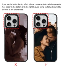 Personalized Customized Photo Phone Case, Suitable For IPhone 16E/15PROMAX/14PLUS/13MIN/12PRO/46 Pro Max/XR/XS Max/X/XS Hard Acrylic Phone Case,Suitable For Galaxy S25 S24 S23 S22 Ultra Plus FE Soft Edge Phone Protective Case, Best Festival Gifts - 黑色 - 查看 4