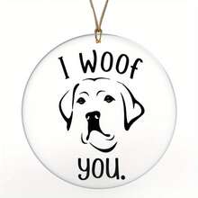 Regalo de placa acrílica de 5 piezas con dibujo de perro animal, colgante redondo transparente, regalo de boda, cumpleaños y vacaciones con cordón para colgar Halloween, set de placas acrílicas animal perro, colgante decorativo transparente, regalo ideal para boda, cumpleaños, Halloween y fiestas otoñales emotivas. - 5 artículos - Ver 3