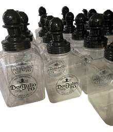 Vaso transparente para bebidas con popote vaso acrílico reutilizable, popote incluido, diseño moderno, resistente, bebidas frías - 6pz - Ver 1