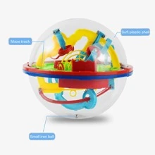 1 Stück 100-Schritt 3D Puzzle Ball Kinder Herausforderung Hindernisparcours Labyrinth Ball Puzzle Balance Training Spiel Magische Eltern-Kind interaktive Spiele