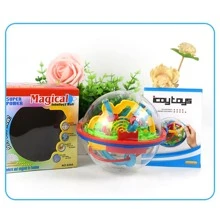 1 Stück 100-Schritt 3D Puzzle Ball Kinder Herausforderung Hindernisparcours Labyrinth Ball Puzzle Balance Training Spiel Magische Eltern-Kind interaktive Spiele