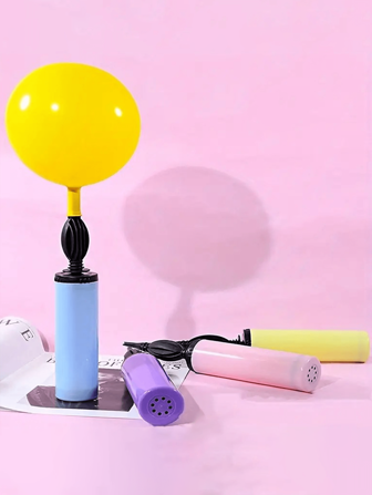 1/3 件套气球气泵，便携式手持式鼓风机，手动气球充气机，适用于生日、庆典、婚礼、气球（颜色随机发送）