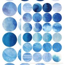 8pcs Monet Garden Round Dot Stickers For Notebook, Ledger, Skateboard, Water Cup, Photo Frame, Photo Album, Decoration, Great Gift For Halloween, Christmas School Supplies, Back To School