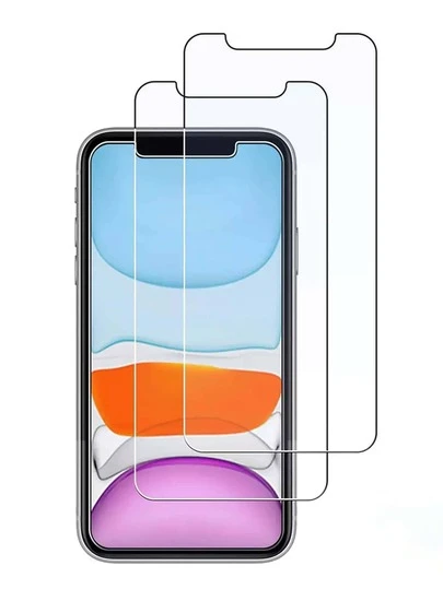 2 片钢化膜适用于 生日、家人、朋友礼物钢化玻璃、手机屏幕保护膜、手机配件防水防震防摔防摔防刮防指纹全覆盖