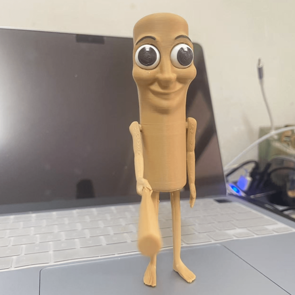 1 stuk Tungtungtung Sahur Cartoon Character Figurine - Modern Cartoon Gag Gift, Een Unieke 3D Desktop Decoratie, Geen Batterij Nodig, Kantoor Humor Decoratie, Prank Creativiteit, Modieuze Woondecoratie, Cadeau Voor Vrienden, Klasgenoten Of Collega's