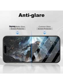 Heyreeg 5 Packungen matter Bildschirmschutz für iPhone 16 Pro Max 6,9 Zoll Vollabdeckung blendfreies gehärtetes Glas-Displayschutzfolie, fingerabdruckfest, kompatibel mit iPhone 16 Pro Max/16 Pro/16 Plus/16/15 Pro Max/14 Pro Max/13 Mini/12/11/XS MAX/XR/8+/7 Plus