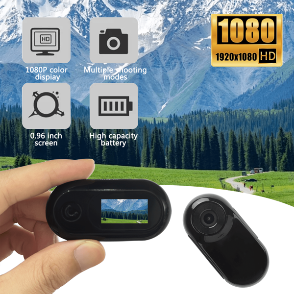 1080P Mini Camera HD Screen Outdoor Action Camera Video Recorder Bike Sports DV Dash Cam For Car Bicycle Thumb Camcorder